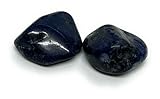 Trommelsteine, Edelsteine, Handschmeichler, Heilsteine (2 Stk) - verschiedene Steine wählbar (z.B. Amethyst, Jaspis, Tigerauge, Mondstein, Aventurin u.a.) - 2er Set (Blauquarz)