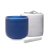 TOPFUND Indigo A Note Kristall-Klangschale, 17,8 cm, für das Dritte-Auge-Chakra Klangheilung