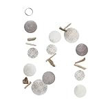 Boltze Capiz Deko Girlande hängend Jassa -1 Stück, Länge 120 cm Fensterdeko Boho Perlmutt Scheiben Muschel Kette zum Aufhängen Boltze Home Windspiel Wind Chimes Wanddeko Bad