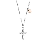 s.Oliver Kette mit Anhänger Halsschmuck, Kreuz, Kommt in Schmuck Geschenk Box