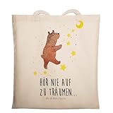 Mr. & Mrs. Panda Tragetasche Bär Träume - Geschenk, Beutel, Einkaufstüte, Teddybär, Träumen, Traumdeutung, Laptoptasche, Einkaufstasche, Traum,