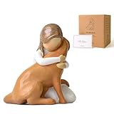Lnrkai Engel Hundefiguren, Erinnerung Hund, Hundegeschenke für Hundeliebhaber, Kunstharz, andenken an verstorbenen Hund, Gedenkgeschenke für den Verlust des Hundes, Trauergeschenk