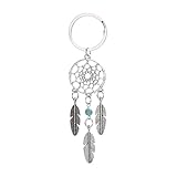 Traumfänger-Schlüsselanhänger, Boho-Ornament, Traumfänger, hängende Anhänger, Feder-Schlüsselanhänger, Traumfänger-Schlüsselanhänger, Glücksdekoration für Tasche, grün, size