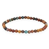 Lebensquelle Plus Mini Kugelarmband | 4mm | Hochwertiges Edelsteinarmband (Ozeanjaspis)