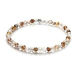 Rutilquarz Armband - Edelstein-Armband - Kugel-Armband 4mm - Perlenarmband (Rutilquarz)