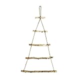 Oblique Unique Holz Weihnachtsbaum Wanddeko 60 cm – DIY Tannenbaum aus Ästen – Natürliche Hängedeko für Adventskalender, Weihnachten und festliche Dekoration