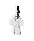 Budawi® Bergkristall Anhänger Ankh Kreuz Kettenanhänger mit Lederband