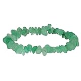 Lebensquelle Plus Grüner Aventurin Splitterarmband | Hochwertiges Edelstein Armband