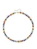 Zysta 7 Chakra Kette Damen Echte Steine Heilsteine Perlenkette Glücksbringer Schmuck für Frauen