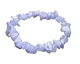 Lebensquelle Plus Blauer Chalcedon Splitterarmband | Hochwertiges Edelstein Armband