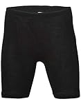 Engel Damen Schlüpfer mit Bein, Wolle Seide, Gr. 46/48, Schwarz