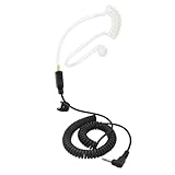 PROMAXPOWER Ohrhörer Schallschlauch 3,5 mm 1 Pin nur Hören, Schallschlauch mit Langem Kabel Kompatibel mit Lautsprechermikrofonen, Transceivern und ähnlichen Geräten mit Einer 3,5 mm Buchse, Schwarz