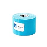 Irisana – Sporttape – Blau – 6,5 x 5 x 6,5 cm – Kinesiologisches Tape – Neuromuskuläre elastische Bandage – Turmalin – Elastisch und wasserfest