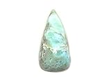 Larimar Cabochon, natürlicher dominikanischer Larimar-Edelstein, Birnenform, 27 x 13,5 x 7 mm, 20 Karat SC-3220, 27x13.5x7mm, Edelstein, Larimar