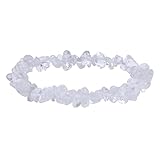 Lebensquelle Plus Bergkristall Splitterarmband | Echter Bergkristall | Hochwertiges Edelstein Armband