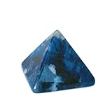 Mina Heal Kristall-Pyramide aus natürlichem blauem Sodalith, Chakra-Heilstein, 3,8 cm