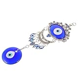 TOYANDONA Blaues Auge Wandhänger Dekoration aus Hochwertigem Material Langlebiges Schutzamulett für Wohnzimmer Stilvoller Wandschmuck Geschenkidee für Familie und Freunde Vielseitiges