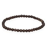 Lebensquelle Plus Mini Kugelarmband | 4mm | Hochwertiges Edelsteinarmband (Rauchquarz)