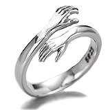 Helen de Lete Komm zu meinem Arm Umarmung 925 Sterling Silber offenen Ring