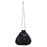Boland 36001 - Stoff-Beutel, Schwarz, Samt-Optik, Tasche, Hexe, Vampir, Accessoire, Kostüm, Karneval, Mottoparty, Halloween