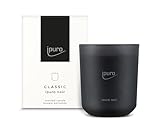 ipuro Classic dekorative Duftkerze - NOIR | Duftkerze im Glas mit Rose, Patschuli, Sandelholz, Eukalyptus & Kokosnuss Aroma | Kerzen mit langanhaltendem Duft | Raumduftkerze in schwarz 270g