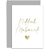 Moderne Nikkah-Mubarak-Grußkarte, islamisches Geschenk, islamische Hochzeits-Glückwunschkarte für Herr und Frau, Glückwunschkarte für muslimische Hochzeit, luxuriöse Nikkah-Mubarak-Karte, innen