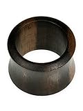 Fly Style Flesh Tunnel Ohr Plug aus Holz - Ebenholz Piercing Schmuck, Grösse:8 mm