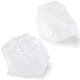 QINJIEJIE Bergkristall Große Kristall Rohstein 2 Stück 100% Klare Quarz Natursteine Kristalle Raw Steine Premium Wasserstein für Meditation Reiki Dekosteine