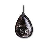 Budawi® Muskovit Glimmer Edelstein Cabochon Anhänger Ketten Hals Schmuck