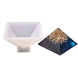 Yalulu 95 * 95 * 60mm Pyramiden DIY Silikonform Gießform Resin Form Schmuck, Silikon Harz Form Anhänger Basteln Schmuck Mold