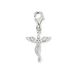Engelsrufer Damen Charm Anhänger Schutzengel Symbol Silber aus Sterling Silber - Karabinerverschluss - nickelfrei