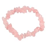Handgefertigtes Rosenquarz Splitterarmband|Elastisches Stretch Armband mit Echtem Edelstei|Romantische Schmuckstück für Liebe und Zärtlichkeit Die schönheit und bedeutung dieses einzigartigen juwels.