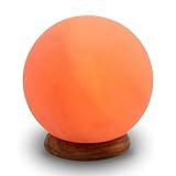 Salzlampe Moon - Glühbirne und Kabel enthalten - Natürliche Raumbeleuchtung - Zen-Dekoration und Luftreinigung - Himalaya aus Salt Range Pakistan, Salzkristall - Natürlich - 1,9 kg - Zen'Light