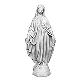 gartendekoparadies.de Massive Steinfigur Statue Figur heilige Madonna Maria Mutter Gottes aus Steinguss, frostfest