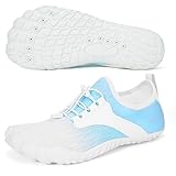 Orgonite Barfußschuhe Damen Herren Barfuss Schuhe, Atmungsaktiv Schnell Trocknend Wasserschuhe, rutschfeste Surfschuhe Badeschuhe Unisex Barfussschuhe für Beach Wandern