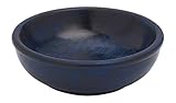 RÄUCHERSCHALE AUS SPECKSTEIN BLAU – Ø 10 cm – Handbemalt & feuerfest – RUNDES RÄUCHERGEFÄSS/RÄUCHERSCHALE FÜR Kohle & RÄUCHERSAND – Ideal für Weihrauch & Harze – MaMeMi