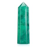 FoiiLiio 9-10cm Bergkristall Natürlicher Blau Fluorit Turm Edelstein Stab Kristall Steine Groß Türme Heilstein Stein Meditation Energie Stein