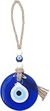 Türkisches blaues Auge Evil Eye Amulett Wandbehang 7 cm Evil Eye Ornament Amulett Dekoration Wohnkultur Schutz Segen Charm Geschenk Glasperlen Home Anhänger Günstiger Talisman (7 cm)
