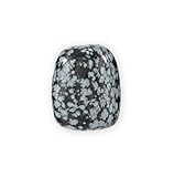 Budawi® Schneeflockenobsidian Trommelstein Edelstein Stein Handstein Taschenstein