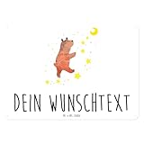 Mr. & Mrs. Panda Personalisiertes Blechschild Bär Träume DIN A6 - Personalisierte Geschenke, Personalisiert, Teddy, Traum, Mit Wunschtext, Träumen, Metallschild Namen, Traumdeutung, Türschild