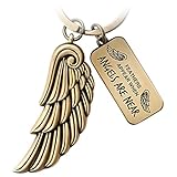 FABACH Engelsflügel Schlüsselanhänger Wing - Glücksbringer Schutzengel Feder Engel Schlüsselanhänger Flügel - Engelsflügel Anhänger Flügel - Feathers Appear When Angels Are Near