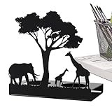 Kaxenig Elefanten-Kerzenhalter, Teelichthalter Aus Metall Tier Teelicht Kerzenständer Teelicht Kerzentablett, Elch Giraffe Elefant Kerzenständer, Weihnachtsdekorationen