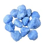 Kristalle Heilsteine Set, Essbare kristalle Wassersteine Heilsteine Mineralien Steine zum Trinken Selber Machen Schmuck Selber Machen Unregelmäßige DIY Edelsteine (3-5 cm 100g,Saphir)