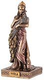 Miniatur Figur griechische Göttin Hera - mit Bronzefarbe bemalt by Veronese