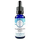 Aquamarin blau Edelstein ESSENZ 50ml alkoholfrei mit Anleitung + Täschchen