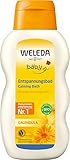 WELEDA Bio Baby Calendula Entspannungsbad - veganer Naturkosmetik Badezusatz mit Bio Thymian pflegt die Haut & fördert einen ruhigen Schlaf. Baby Bad ohne Tenside für Babys & Kinder (1x 200ml)