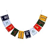 Buddhistische Hängeflaggen 1pc Traditionelle Tibetische Gebetsflaggen Bunting Mini Dekorative Banner Für Gebetsmeditation Vorräte