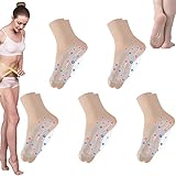 Turmalin-Ionische Körperformende Stretch-Socken, schnelle Entgiftung und Turmalin, ionische Körperformung, Stretch-Socken, Turmalin-Therapie-Socken zur Schmerzlinderung, bessere Durchblutung (Nude, 5