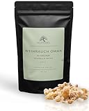 Weihrauch Oman 50g - Weihrauch aus dem Oman & Baumharz zum Räuchern Weihrauch zum Räuchern & Ausräuchern negativer Energie Hochwertiges Räucherwerk, Harz & Frankincense Perfekt für Hausreinigung