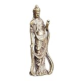 Garneck Medizinbuddha Weisse Tara Figur 2 Stück Messing-Buddha-bodhisattva-Statue Meditation -Figur Quan-Yin-Statue Zen- -Kuan-Zen-meditierende Bodhisattva- Für Anhänger